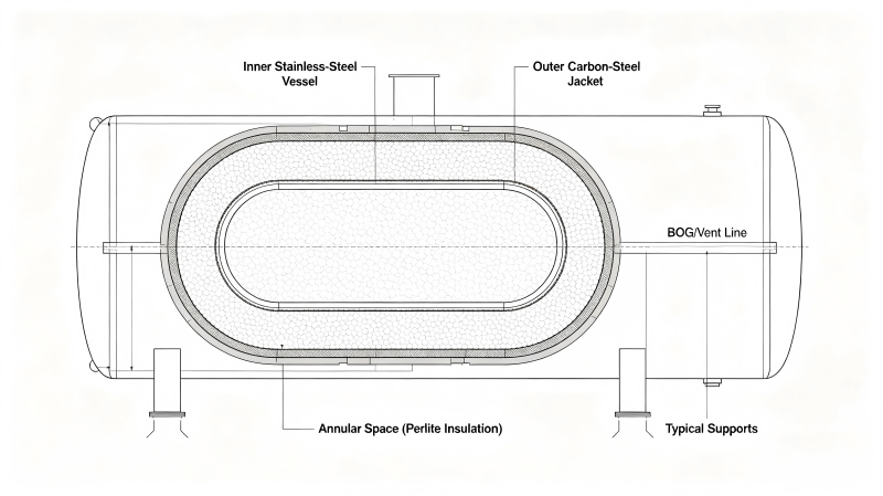 Single Wall vs. Double Wall Cryogenic Tanks: A Technical Comparison for Industrial Projects